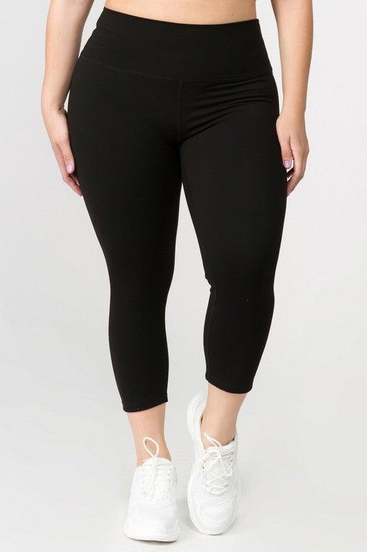 Plus Size Buttery Soft Capri Leggings - Spoiled Me Rotten