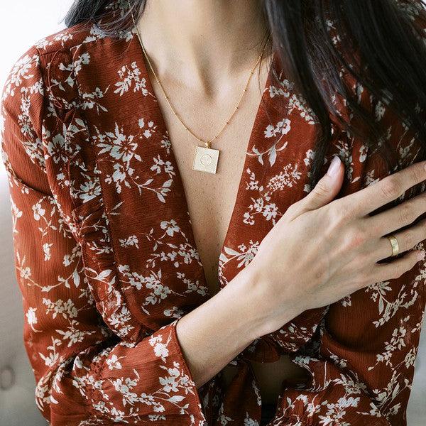 Sun Goddess Coin Necklace - Spoiled Me Rotten