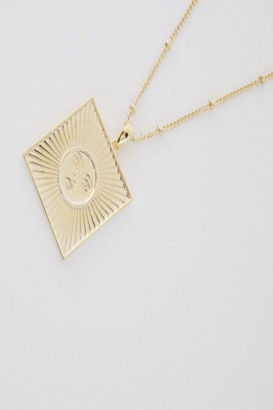 Sun Goddess Coin Necklace - Spoiled Me Rotten
