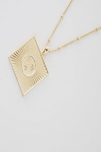 Sun Goddess Coin Necklace - Spoiled Me Rotten