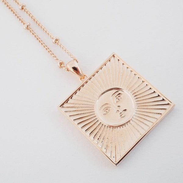 Sun Goddess Coin Necklace - Spoiled Me Rotten