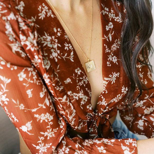 Sun Goddess Coin Necklace - Spoiled Me Rotten