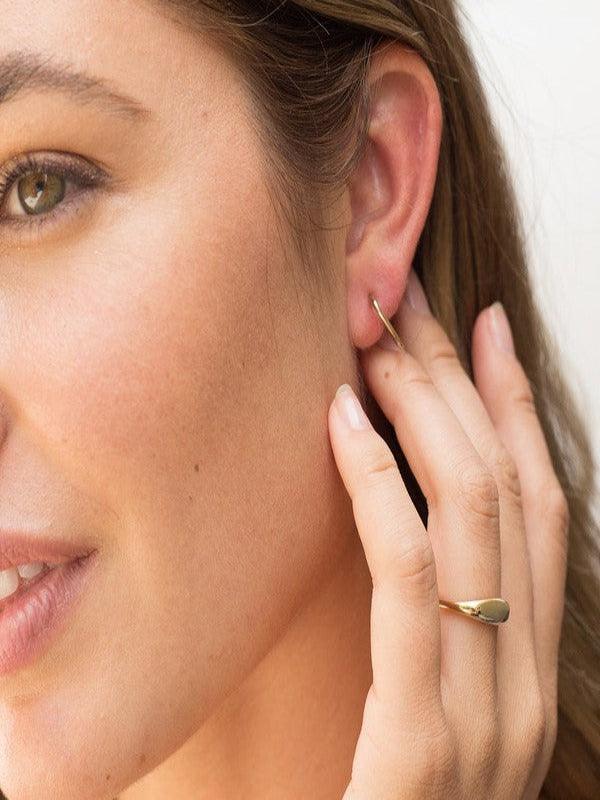 Paulette Oblong Hoops - Spoiled Me Rotten
