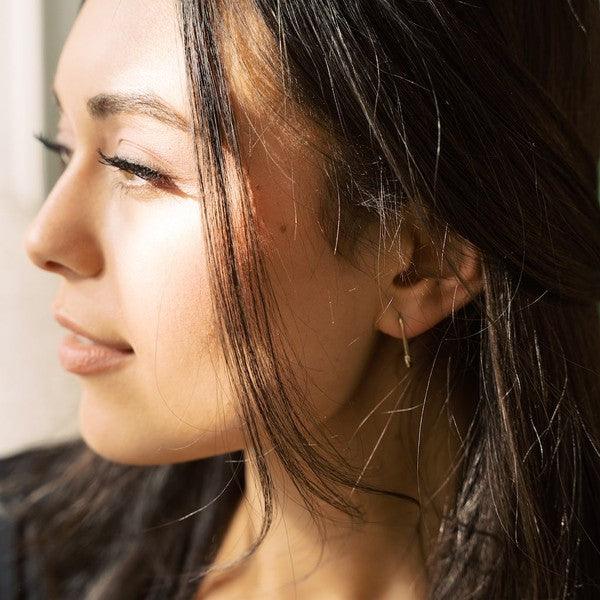 Mini Safety Pin Hoops - Spoiled Me Rotten