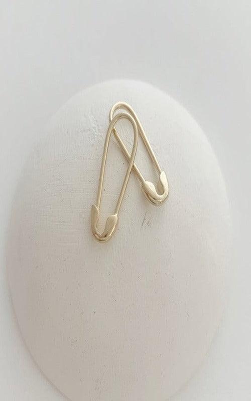 Mini Safety Pin Hoops - Spoiled Me Rotten