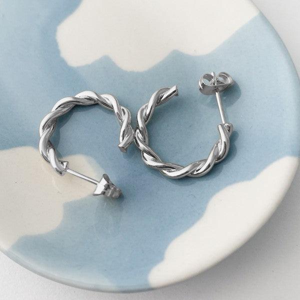 Thick Twist Hoops - Spoiled Me Rotten
