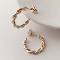Thick Twist Hoops - Spoiled Me Rotten