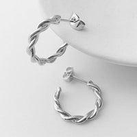 Thick Twist Hoops - Spoiled Me Rotten