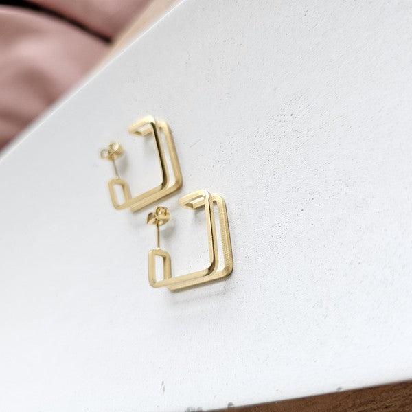 Luxe Gold Kamora Hoops - Spoiled Me Rotten