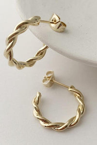 Thick Twist Hoops - Spoiled Me Rotten