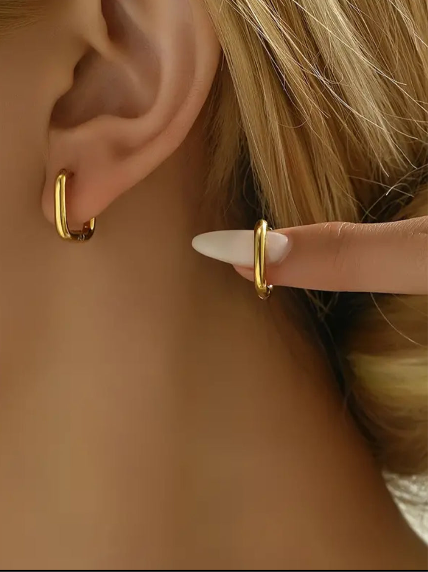 Square Hoop Earrings - Spoiled Me Rotten