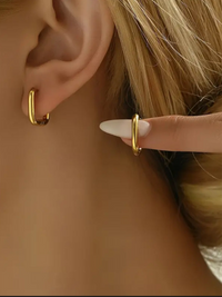 Square Hoop Earrings - Spoiled Me Rotten