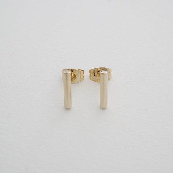 Round Midi Bar Stud Earrings - Spoiled Me Rotten