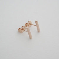 Round Midi Bar Stud Earrings - Spoiled Me Rotten