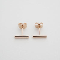 Round Midi Bar Stud Earrings - Spoiled Me Rotten