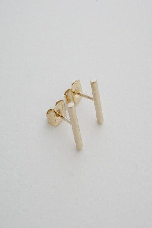 Round Midi Bar Stud Earrings - Spoiled Me Rotten