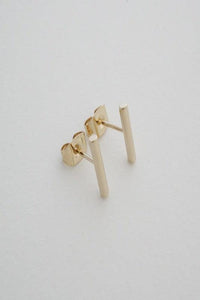 Round Midi Bar Stud Earrings - Spoiled Me Rotten