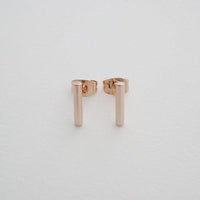 Round Midi Bar Stud Earrings - Spoiled Me Rotten