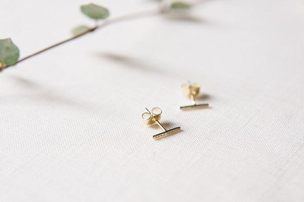Crystal Bar Earrings - Spoiled Me Rotten