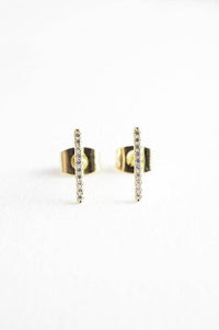 Crystal Bar Earrings - Spoiled Me Rotten
