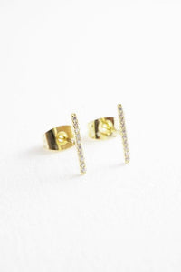 Crystal Bar Earrings - Spoiled Me Rotten
