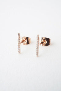 Crystal Bar Earrings - Spoiled Me Rotten
