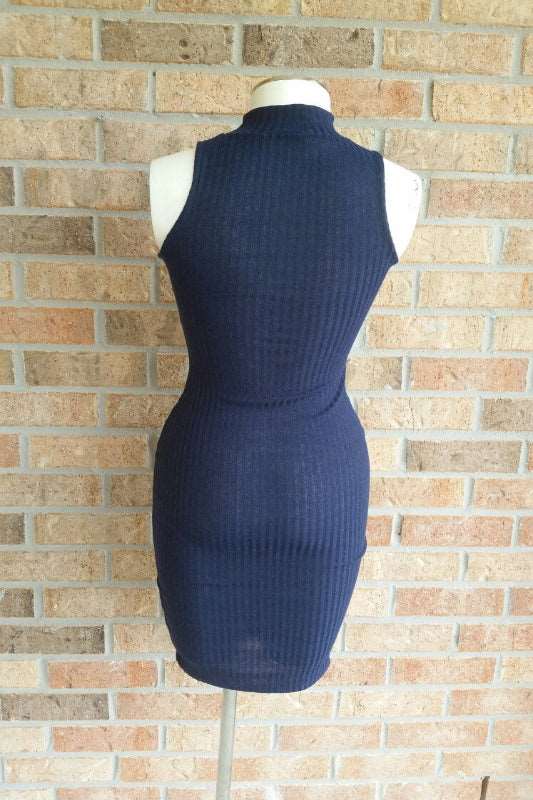 Navy Sleeveless Dress - Spoiled Me Rotten