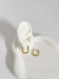 Square Hoop Earrings - Spoiled Me Rotten