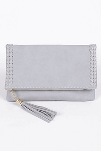 Luxe Stitch Detail Clutch - Spoiled Me Rotten