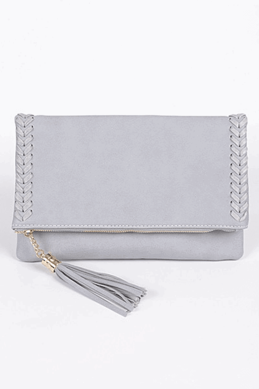 Luxe Stitch Detail Clutch - Spoiled Me Rotten