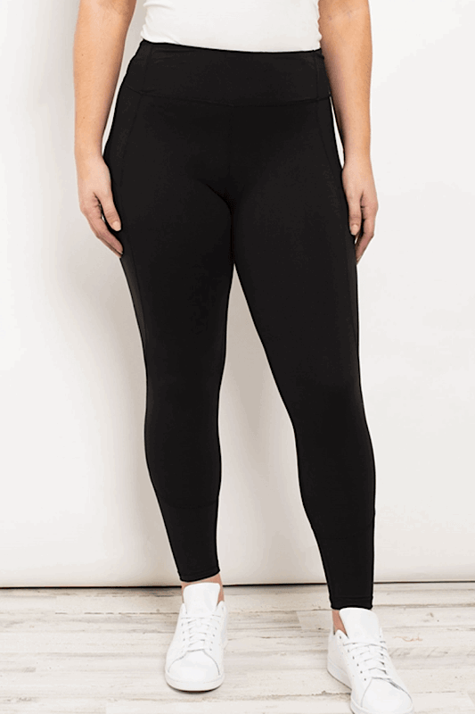 High Waisted Plus Size Black Leggings - Spoiled Me Rotten