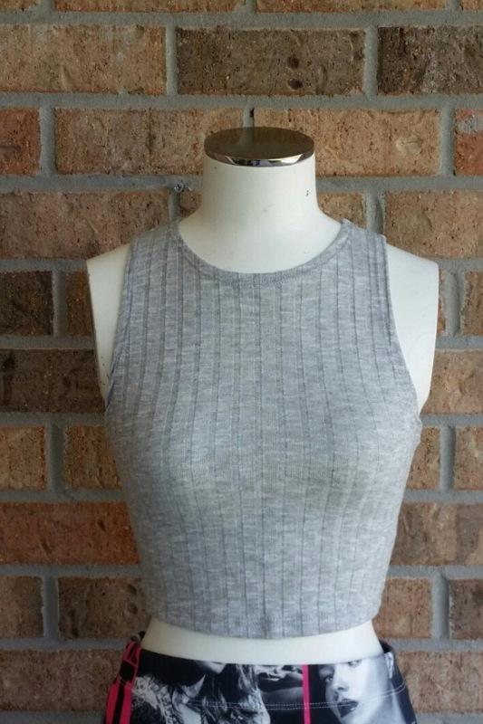 Ribbed Sleeveless Cropped Top - Spoiled Me Rotten