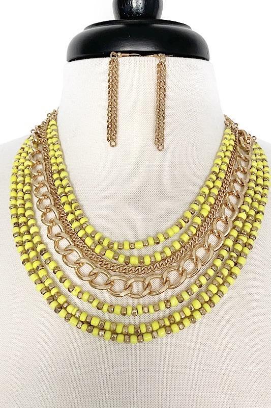 Beads & Chain Necklace - Spoiled Me Rotten