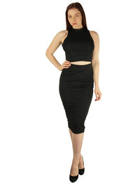High Neck Pencil Skirt - Spoiled Me Rotten