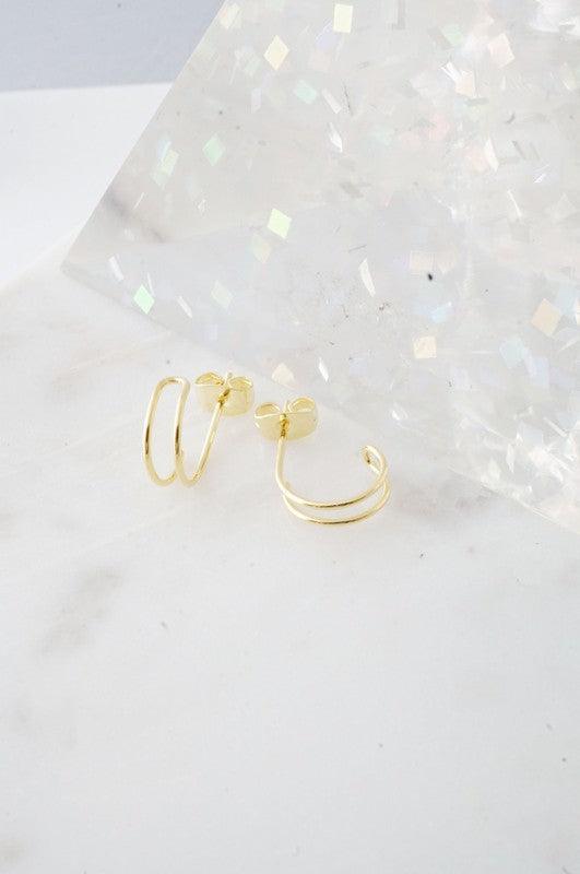 Double Hoop Hug Earrings - Spoiled Me Rotten