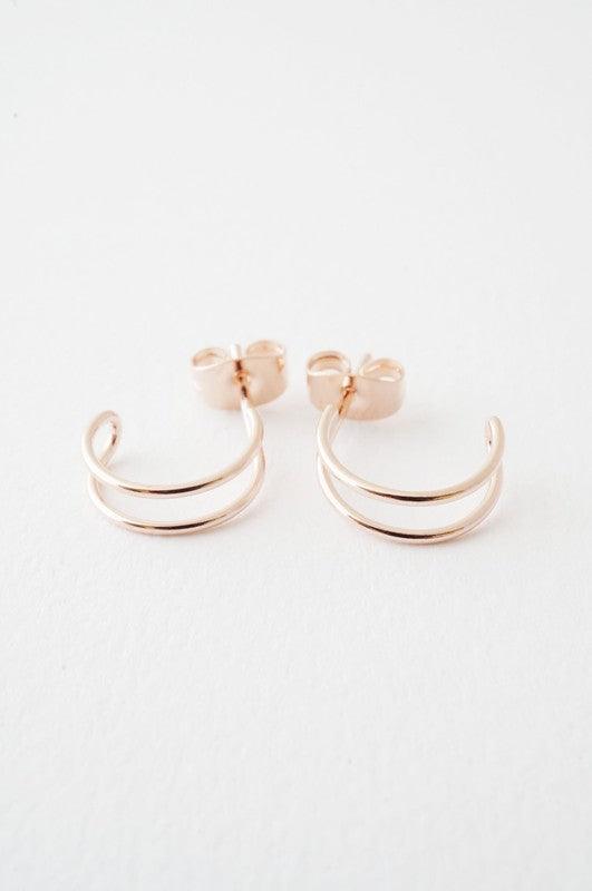 Double Hoop Hug Earrings - Spoiled Me Rotten