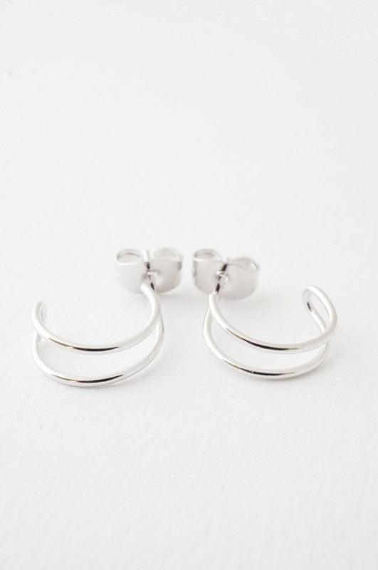 Double Hoop Hug Earrings - Spoiled Me Rotten