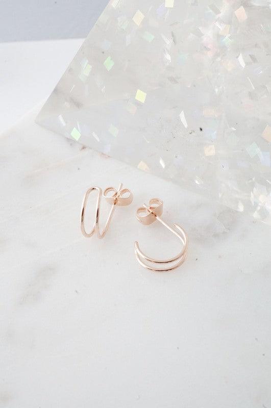 Double Hoop Hug Earrings - Spoiled Me Rotten