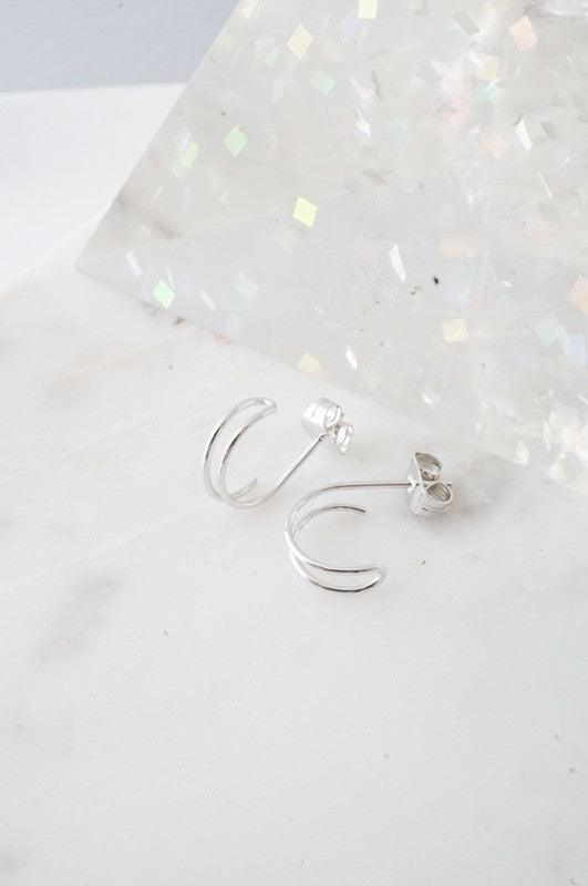 Double Hoop Hug Earrings - Spoiled Me Rotten