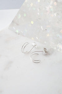 Double Hoop Hug Earrings - Spoiled Me Rotten