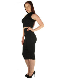 High Neck Pencil Skirt - Spoiled Me Rotten
