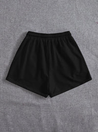 Drawstring Pocketed Elastic Waist Shorts - Spoiled Me Rotten