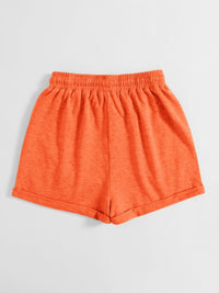 Drawstring Pocketed Elastic Waist Shorts - Spoiled Me Rotten