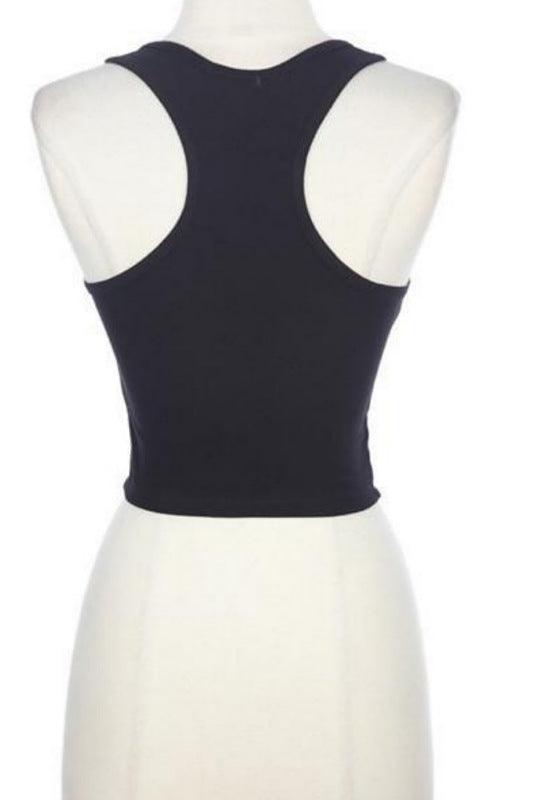 Racer Back Crop Top - Spoiled Me Rotten