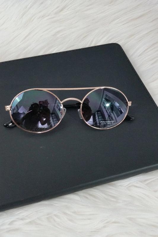 Brow Bar Round Sunglasses - Spoiled Me Rotten