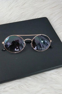 Brow Bar Round Sunglasses - Spoiled Me Rotten