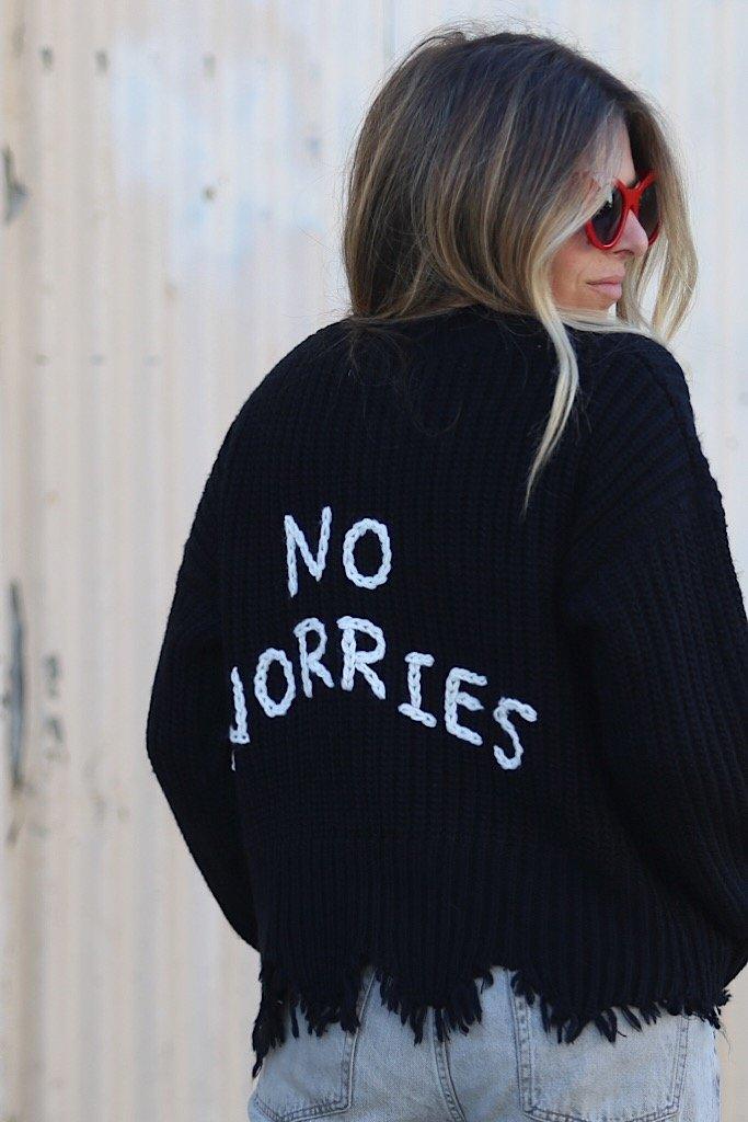 No Worries Sweater - Spoiled Me Rotten