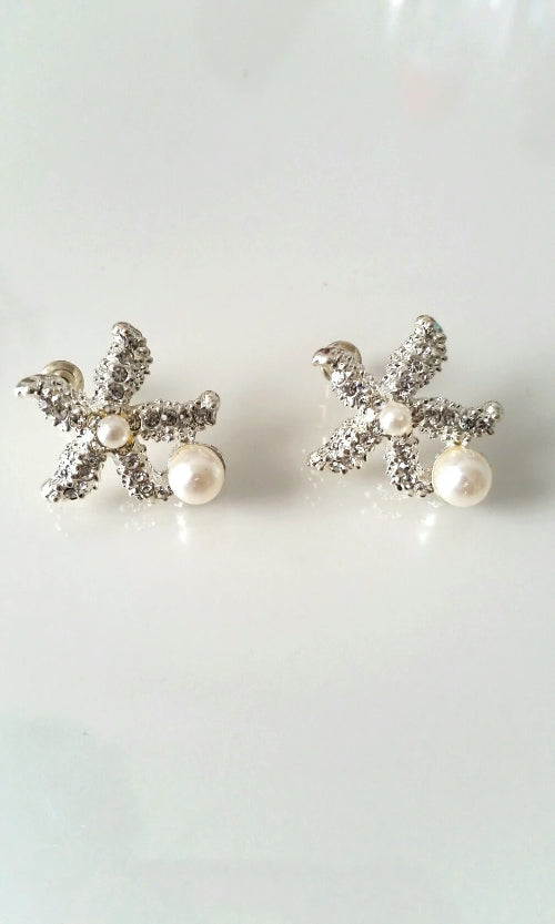 Pearl Sea Star Earrings - Spoiled Me Rotten