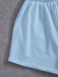 Drawstring Pocketed Elastic Waist Shorts - Spoiled Me Rotten