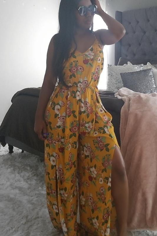 Sunrise Floral Jumpsuit - Spoiled Me Rotten